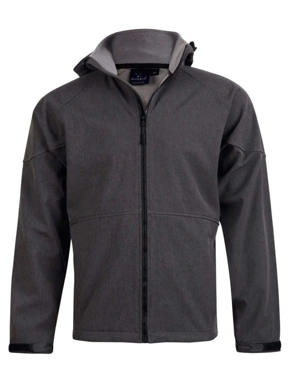 Winning Spirit Aspen Softshell Hood Jacket Men's Jk33 Metro Workwear.